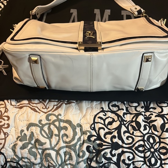 L.A.M.B Leather Messenger Shoulder Bag - Picture 2 of 15